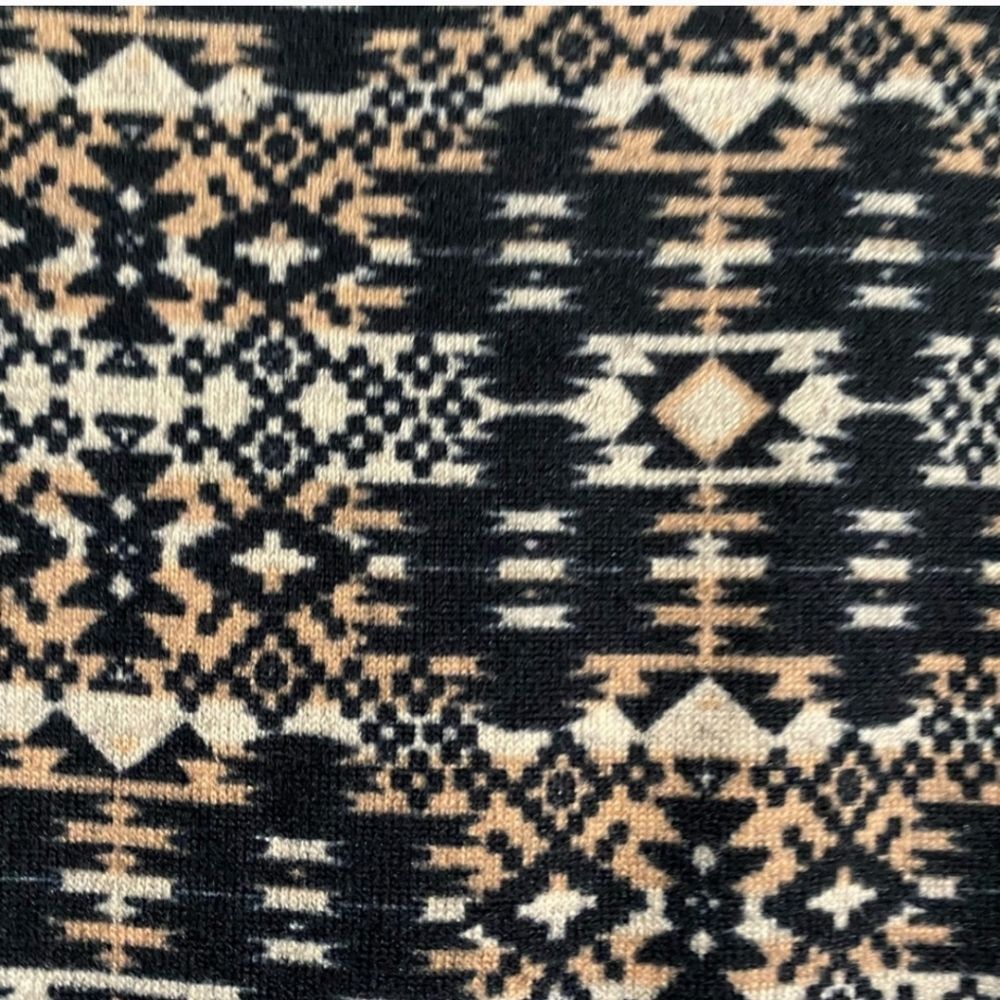 Tacera Tribal Print Long Sleeve Belted Knit Sweater Dress Size S - Picture 7 of 7